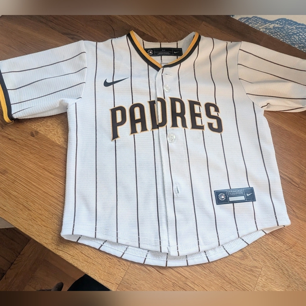 Nike Kids San Diego Padres White Pinstripe Jersey
